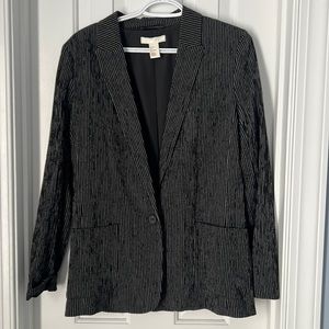 H&M pinstripe boyfriend blazer